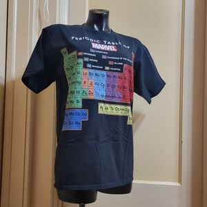 Marvel Periodic Table Of Characters Black Short sleeve T-Shirt